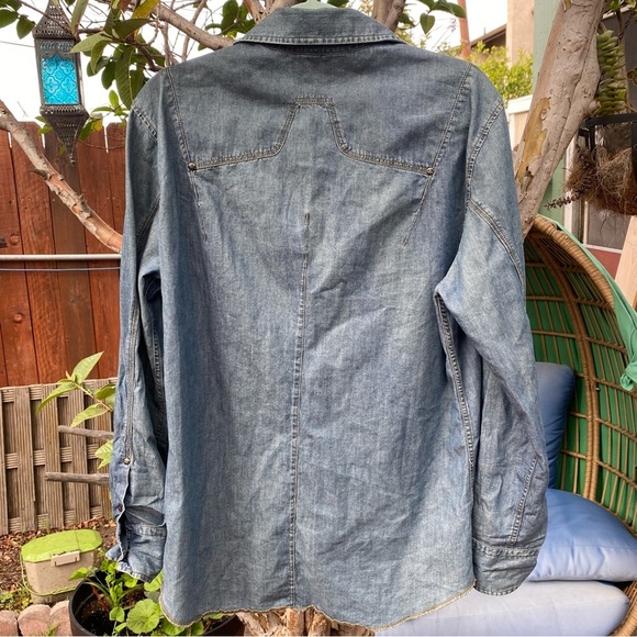 J.Lindeberg Blue Denim Shirt - Picture 4 of 7